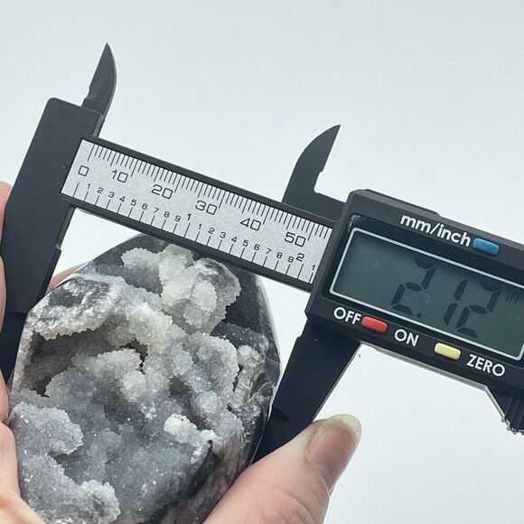 Sphalerite mountain Freeform druzy crystal stone 4” half raw specimen - Picture 5 of 9